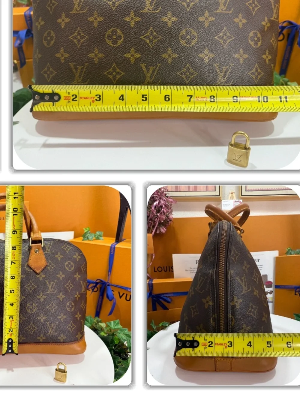 ECLECTIC LOUIS VUITTON MONOGRAM ALMA TOTE! - Picture 4 of 17